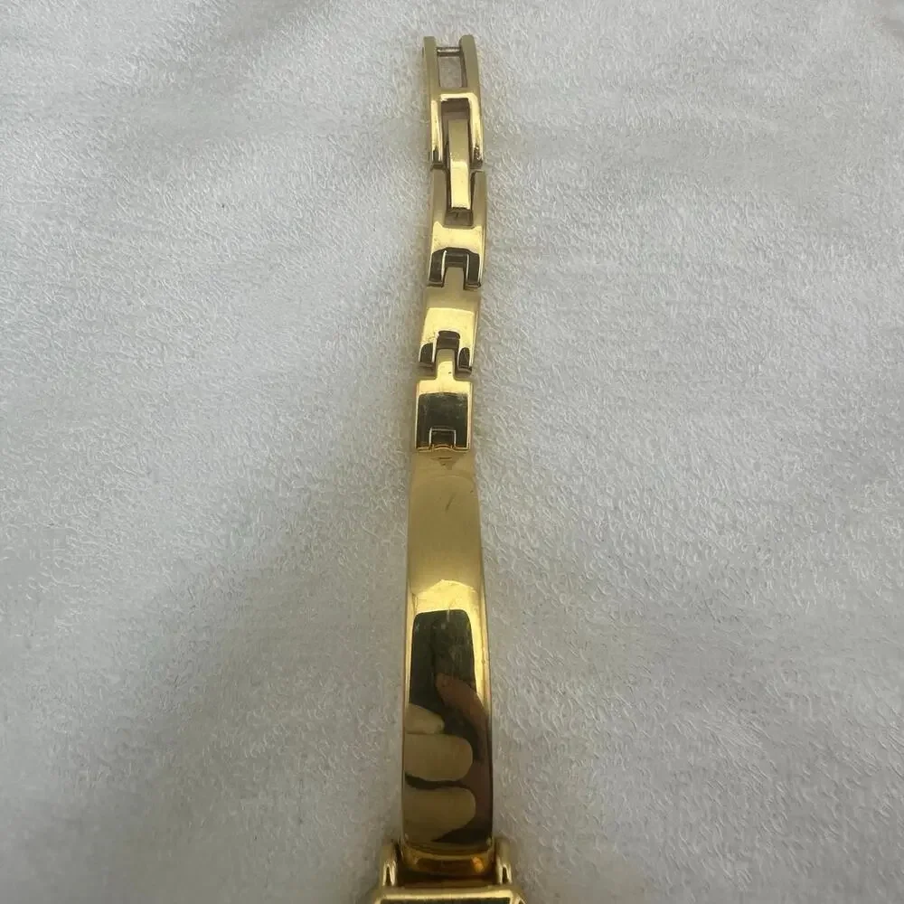 Peugeot Gold Tone Quartz Watch – Mother-of-Pearl Face